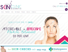 Tablet Screenshot of mackayskinclinic.com.au